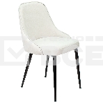 Стул для кухни Бюрократ KF-5_2 Velvet 20 комплект 2шт, молочный, металл черный на ножках (KF-5/VELV20_2), фото2