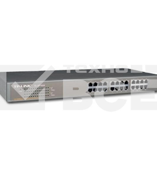 Сетевой коммутатор TP-Link SMB TL-SF1024 Коммутатор 24-port 10/100M Switch, 1U 19-inch rack-mountable steel case