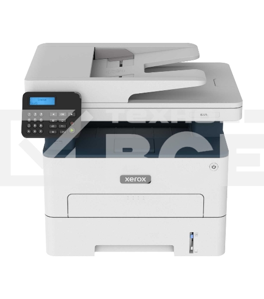 МФУ лазерный Xerox B225 (B225V_DNI), A4, ч/б, печ. до 34 стр/мин., скан. до 23 стр/мин. (ч/б) 7 стр/мин. (цвет), 600x600dpi, USB, RJ-45, Wi-Fi