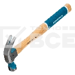 Молоток-гвоздодер GROSS 200 г угол 45 магнит обрезиненная рукоятка AMERICAN HICKORY 10414, фото4