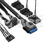 Компьютерный корпус Miditower ExeGate EVO-9205-EVO800 (ATX, БП EVO800RGB с вент. 12 см, с окном, 1*USB+1*USB3.0, аудио, черный, 3 вент. 12см с RGB подсветкой), фото 1