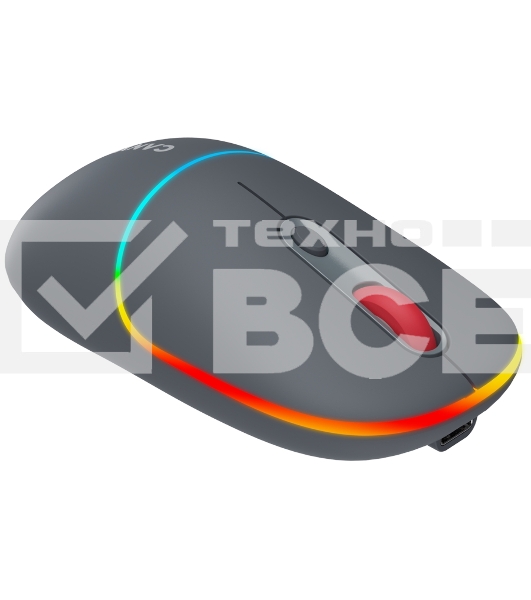 Мышь беспроводная Canyon MW-22 темно-серый, 1600 dpi, радиоканал, Bluetooth, USB, кнопки - 4