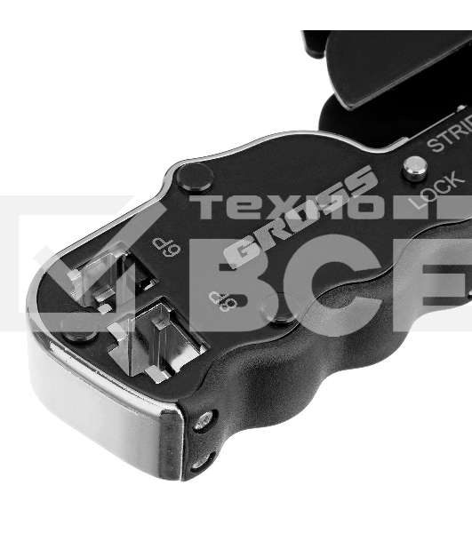 Клещи для обжима телефонных и компьютерных клемм RJ45, 8P и RJ11/12, 6P, компакт., CAT5 Gross