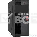 Компьютерный корпус Miditower ExeGate UN-605B-UN600 (ATX, БП UN600 с вент. 12см, 2*USB, аудио, блокировка, черный), фото4