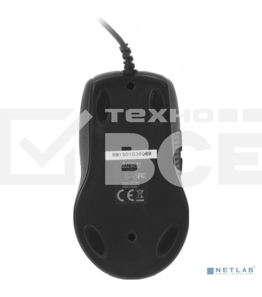 Мышь проводная A4Tech X-710BK черный, 2000 dpi, USB, кнопки - 7