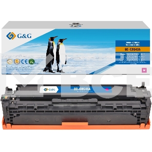 Картридж G&G, аналог HP CB543A/125A/Canon 716 красный 1.4k с чипом