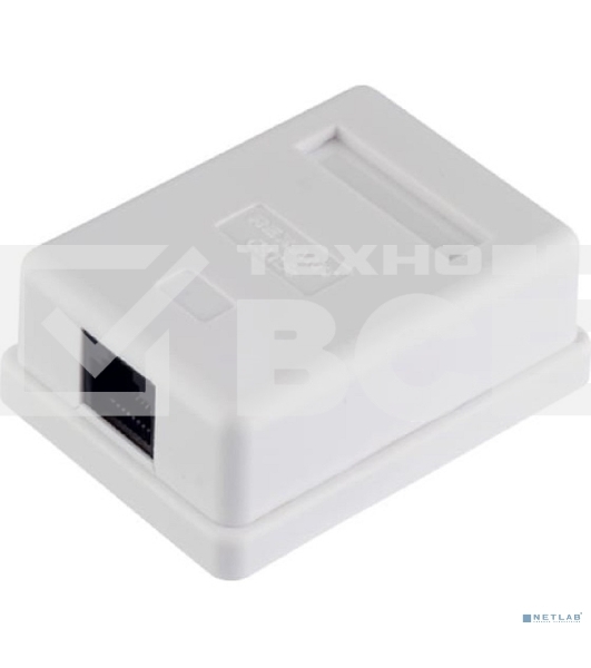 Розетка компьютерная 1-м ОП RJ45 CAT 5E бел. Rexant 03-0121