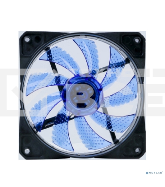 Вентилятор для корпуса Digma DFAN-LED-BLUE черный, 120 мм, 1200 об/мин, 23 дБ, 4 pin
