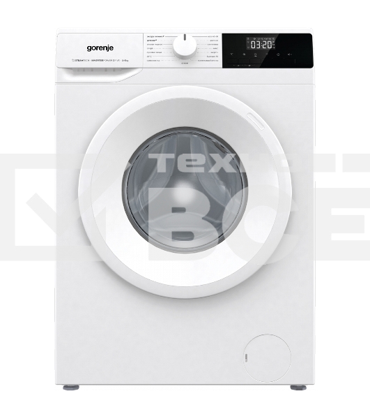 Стиральная машина Gorenje W1NHPI62SCS  белый, загрузка фронтальная 6 кг, 1200 об/мин., класс: А