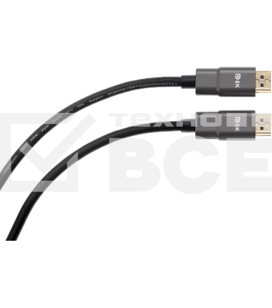 Кабель соединительный DISPLAY PORT v1.4, 8K@60Hz, 1.5m iOpen (Aopen/Qust) <ACG633-1.5M>