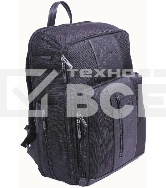 Рюкзак Piquadro Brief2 CA6648BR2/N черный нейлон/натур.кожа