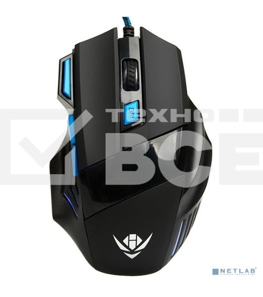 Мышь проводная Nakatomi MOG-21U черный, 2400 dpi, USB, кнопки - 7