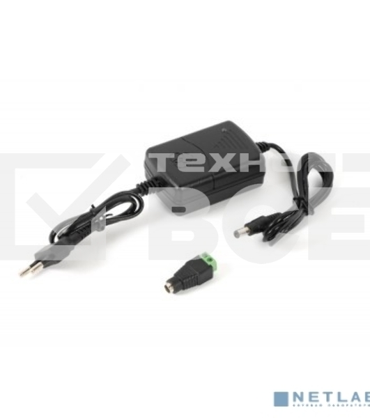 Источник питания Mollusk-VR 12/1 12В, 1А. Сетевой диапазон 110-245В провод с вилкой Mollusk-VR 12/1 power supply 12V, 1A. Mains range 110-245V wire with plug