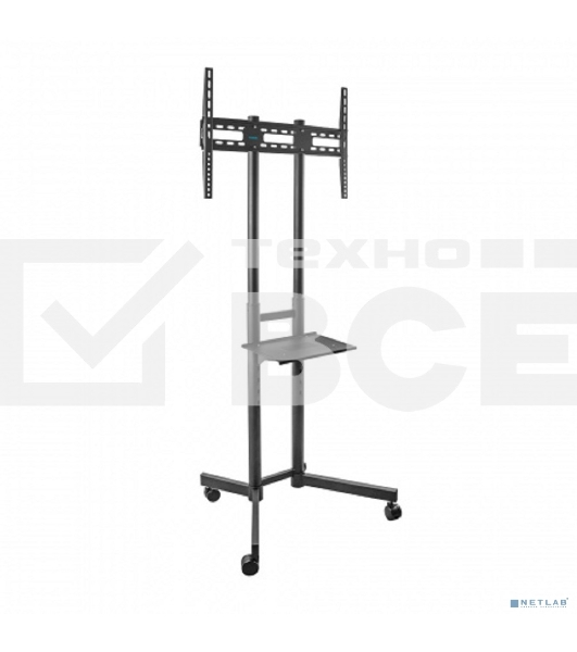 Мобильная стойка напольная Kromax OMEGA-15 черный, 1 шт/уп, для TV 32'-70', max вес 50 кг, высота 1700 мм, max VESA 600x400 мм