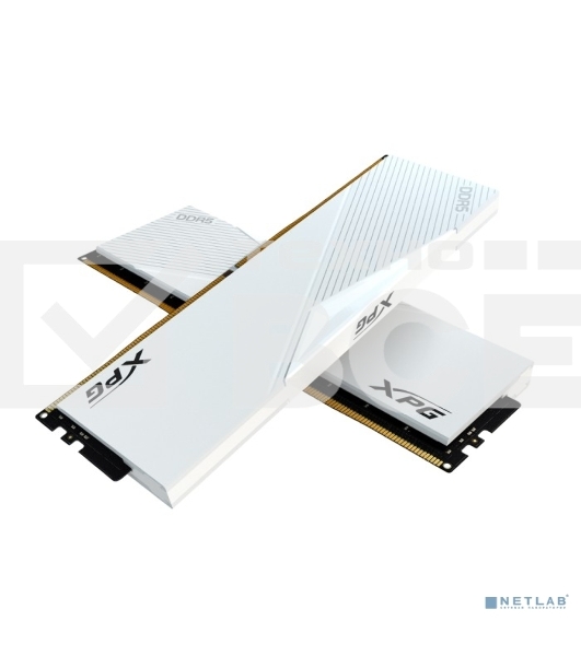Оперативная память XPG Lancer, DDR5, 32GB (2x16GB), 6000MHz, CL30, DIMM, с радиаторами, белый
