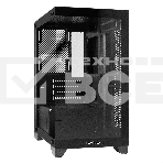 Компьютерный корпус Minitower ExeGate i3 SEA LE (mATX, без БП, 1хUSB+1хUSB 3.0, HD аудио, черный, передняя и боковая панели - закаленное стекло), фото3