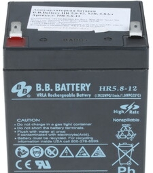 Батарея для ИБП B.B.Battery HR 5.8-12 (12V 5.8Ah)