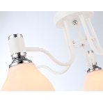 Светильник Ambrella light TR303305/5 WH/CH/FR белый/хром/белый матовый E27*5 max 60W D600*270, фото5