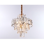 Светильник Ambrella light TR5231/9 SGD/CL/FR золото/прозрачный/белый матовый E27*9 max 40W D500*530, фото 1