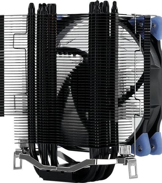 Кулер для процессора AeroCool/Formula Verkho 5 Dark черный, 120 мм, алюминий/медь, 2000 об/мин, 27 дБ, 4 pin, 150 Вт, 156.5 мм