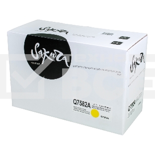 Картридж лазерный Sakura Q7582A для HPColor LaserJet 3800/3800n/3800dn/3800dtn/CP3505n/CP3505dn/CP3505x, желтый, 6000 к.