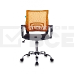 Кресло офисное Бюрократ CH-695N/SL/OR/BLACK спинка сетка, оранжевый TW-38-3, сиденье черный TW-11, крестовина хром, фото7