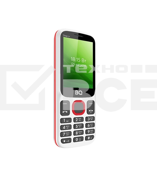 Мобильный телефон BQ 2440 Step L+ белый/красный