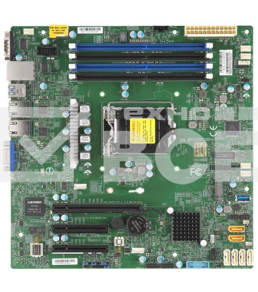 Материнская плата Supermicro MBD-X11SCL-F-B, LGA 1151, Intel C242, 4xDDR4, 6xSATA, 1xM.2, 1xPCI-E 3.0 x16, 1xPCI-E 3.0 x8, 2xPCI-E 3.0 x4, 1xVGA, 2x 1Gb LAN, 2xUSB 2.0, 5xUSB 3.1 Gen 1, 2xCOM, 1x TPM, Micro-ATX, OEM