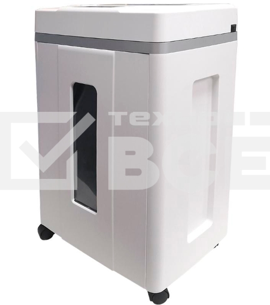 Шредер Office Kit S200TSCD 0,8x1 белый (секр.P-7) фрагменты 6лист. 25лтр. скобы пл.карты CD