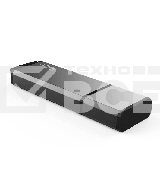 Флеш диск Netac U351, NT03U351N-256G-30BK, 256Gb, USB3.0, с колпачком, металлическая чёрная