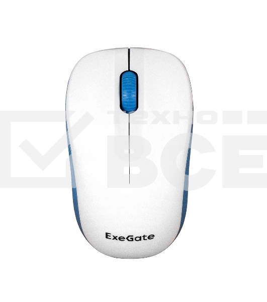 Мышь беспроводная ExeGate Professional Standard SR-9055W белый, 1200 dpi, радиоканал, USB, кнопки - 3
