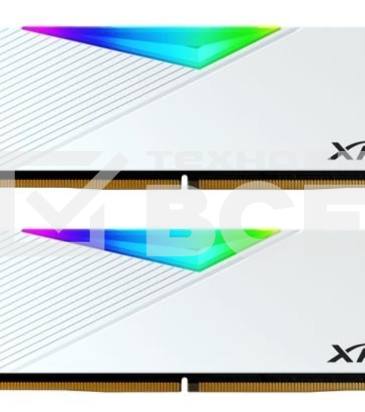Оперативная память XPG Lancer, DDR5, 64GB (2x32GB), 6000MHz, CL30, с радиаторами, RGB, белый