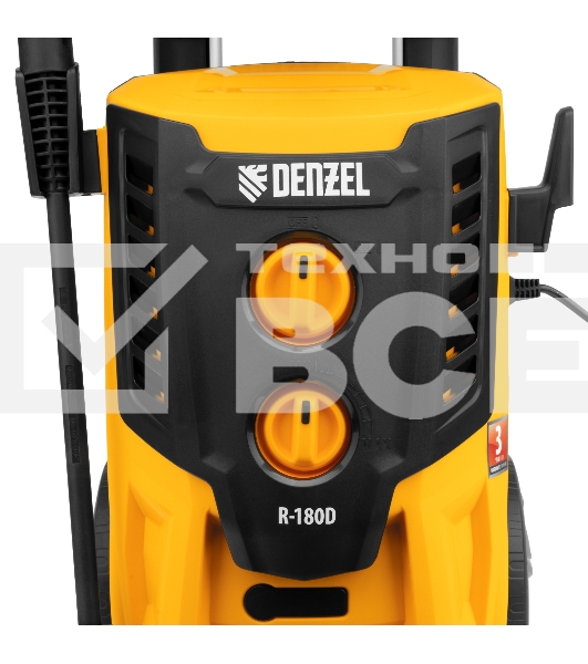 Моечная машина высокого давления Denzel R-180D, 2200 Вт, 180 бар, 380 л/ч, с барабаном