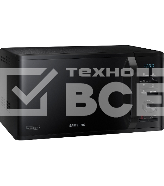 Микроволновая печь Samsung MG23K3515AK черный 23л 800Вт  поворотный механизм, кнопки