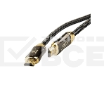 Кабель HDMI 19M/M,ver. 2.1, 8K@60 Hz 1.5m метал разъемы, нейлоновая оплетка Telecom <TCG300-1.5M> Кабель HDMI 19M/M,ver. 2.1, 8K@60 Hz 1.5m метал разъемы, нейлоновая оплетка Telecom, фото4