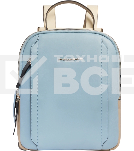 Рюкзак женский Piquadro Circle CA5566W92/AZBE2 голубой/бежевый кожа