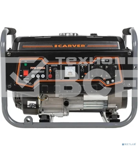 Электрогенератор бензиновый Carver PPG-3900A, 3.2 кВт, 67 дБ, 42 кг