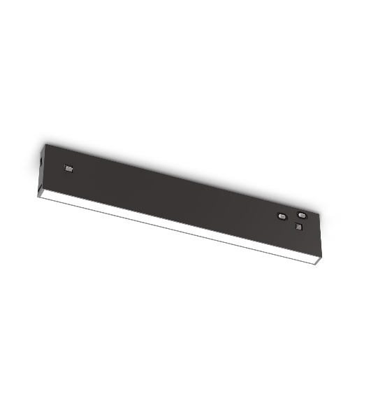 Трековый светильник GL2320 BK черный IP20 10W 3CCT 3000/4200/6400K 48V 200*10*37