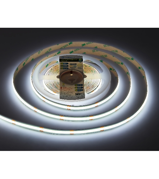Светодиодная лента Ambrella light GS4753 COB 528Led/14W m/ 24V IP20 6500K/ 5m*10mm*2mm (2 конт.)