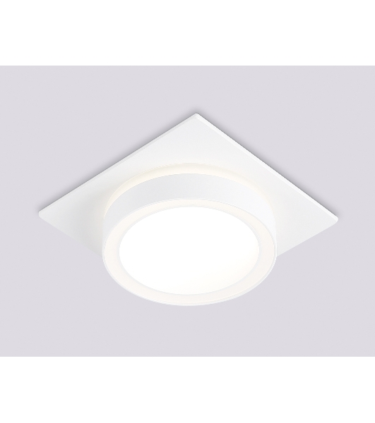 Светильник Ambrella light TN52421 WH/FR белый/белый матовый GX53 max 12W 105*105*45