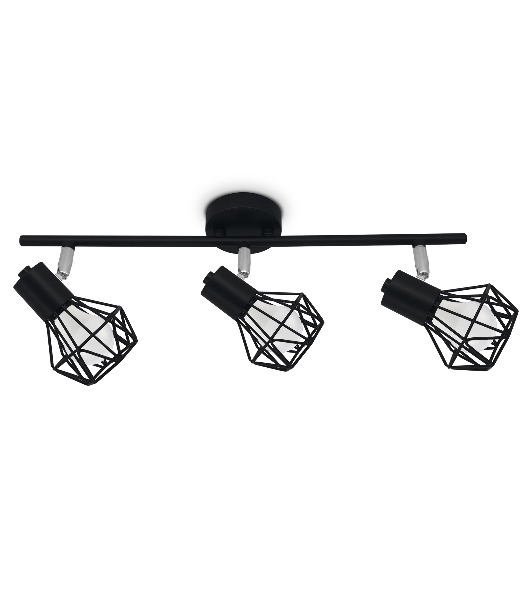 Светильник Ambrella light TR8622/3 BK/CH черный/хром E27*3 max 40W 460*91*175