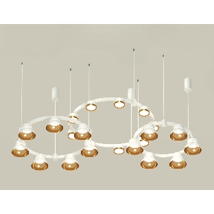 Светильник Ambrella light XR92082000/22 SWH/PYG/CL белый песок/золото желтое полированное/прозрачный GX53