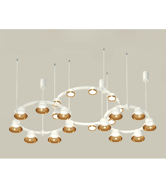 Светильник Ambrella light XR92082000/22 SWH/PYG/CL белый песок/золото желтое полированное/прозрачный GX53