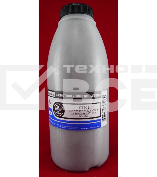 Тонер OKI C610/C810/C821/C822/C830/C5850/C5950/MC560 Black (фл., 180г) B&W Premium (Tomoegawa) - фас.России