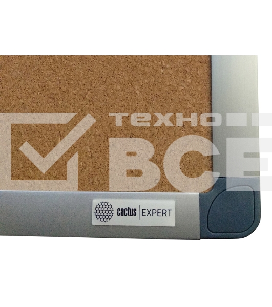 Демонстрационная доска Cactus CS-CBD-90X120 пробковая 90x120см алюминиевая рама
