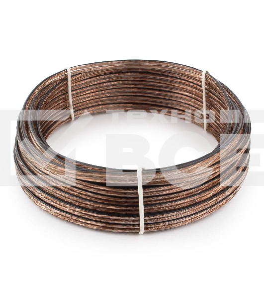 Акустический кабель Cablexpert CC-TC2x1,0-10M, прозрачный,  10 м, бухта