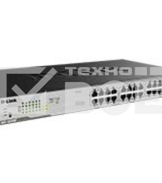 Неуправляемый коммутатор D-Link DGS-1026MP/A1A с 24 портами 10/100/1000Base-T, 2 комбо-портами 100/1000Base-T/SFP и функцией энергосбережения (24 порта с поддержкой PoE 802.3af/at (30 Вт))