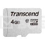 Флеш карта microSD 4Gb Transcend microSDHC Class 10, (без адаптера), TLC, фото 1