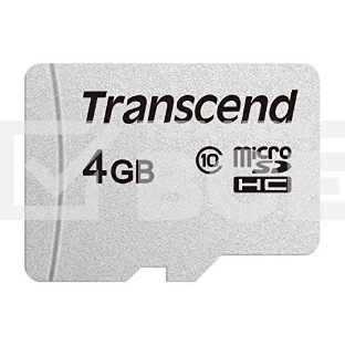 Флеш карта microSD 4Gb Transcend microSDHC Class 10, (без адаптера), TLC