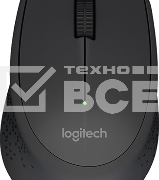 Мышь беспроводная Logitech M280 черный, 1000 dpi, радиоканал, USB, кнопки - 3